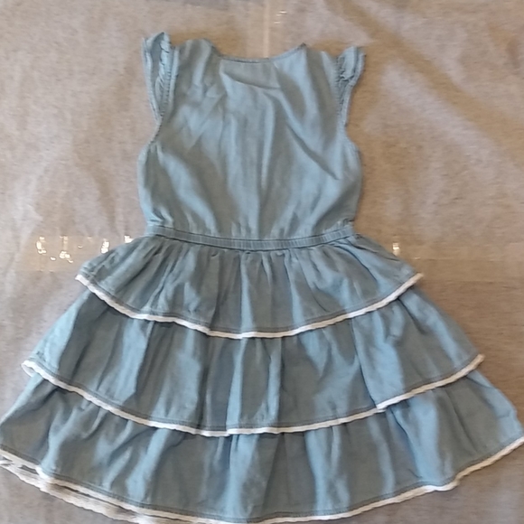 Calvin Klein Girls Size 7 Jean Dress - Picture 4 of 7